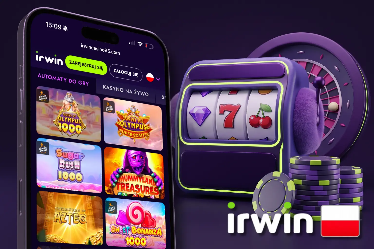 Bogata oferta gier dostępnych w Irwin Casino